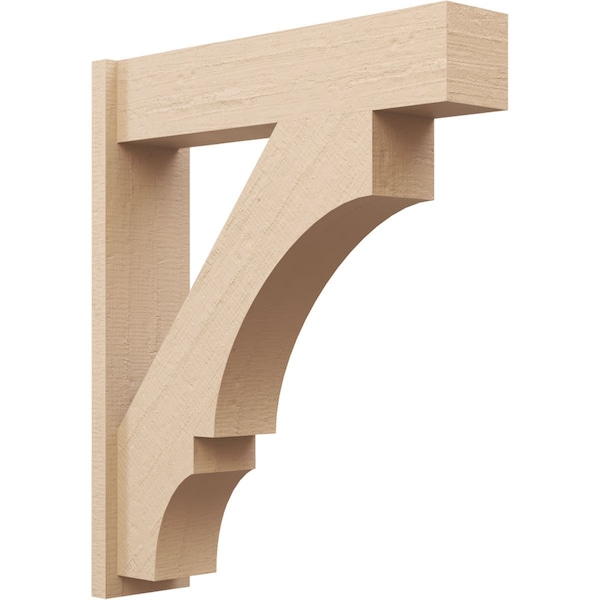Ekena Millwork 7 1/2-in W x 30-in D x 36-in H Balboa Block Rough Cedar Woodgrain TimberThane Outlooker, Primed Tan OUTUR075X30X36BOA44RCPR - main